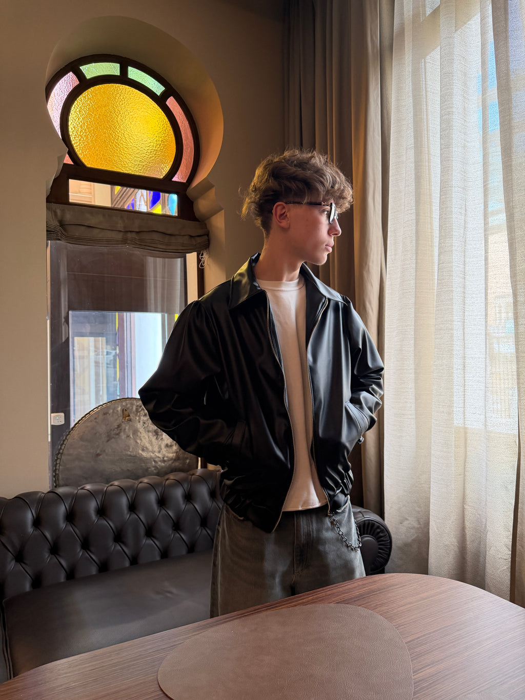 2) New leather jacket