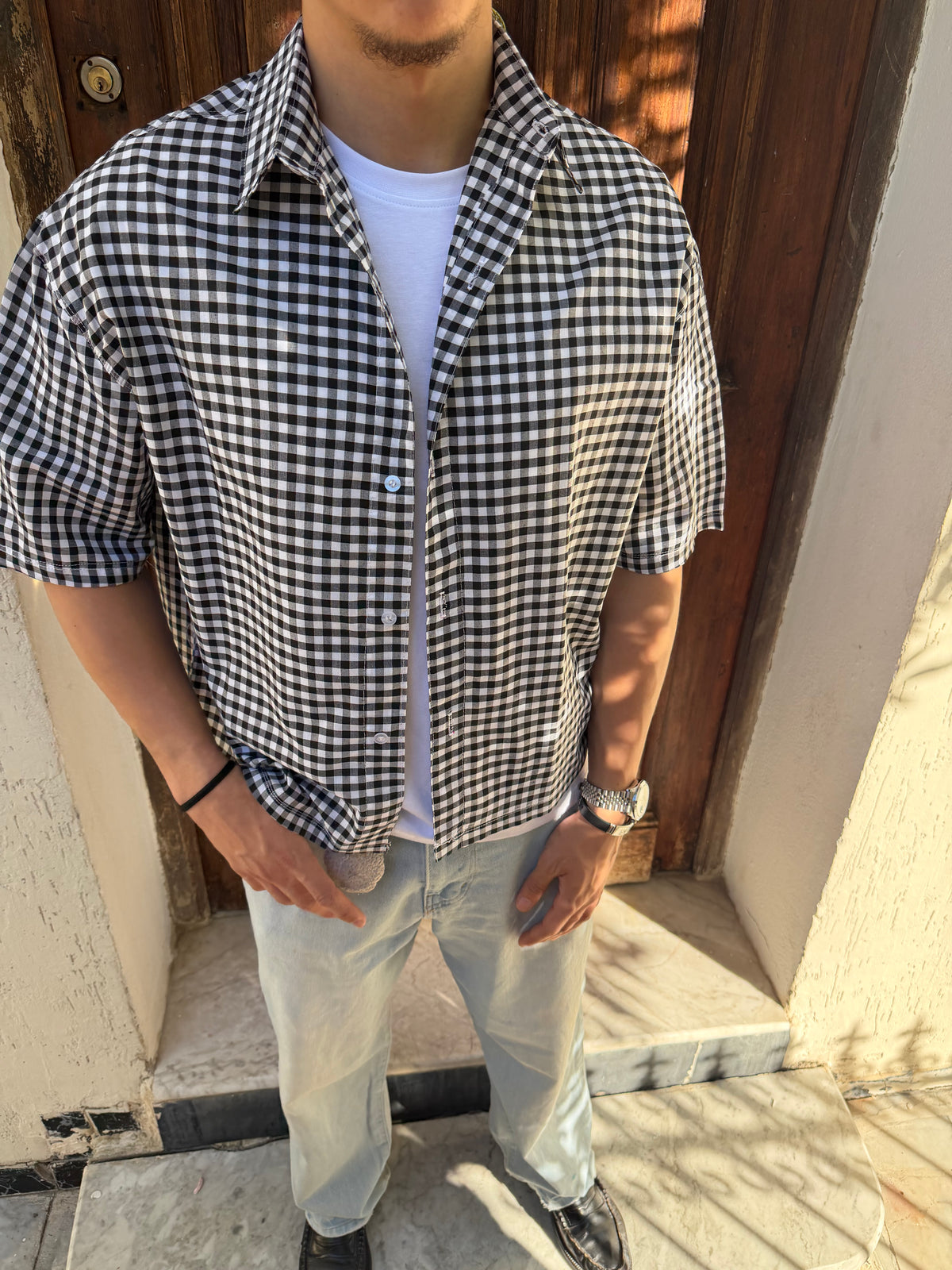 3) Cropped shirts (9meja)